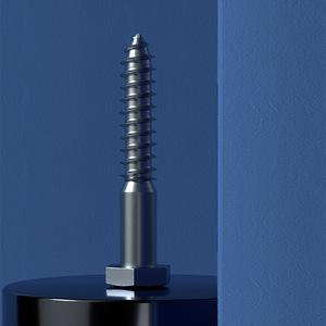 Vis autotaraudeuses à tête hexagonale Bft pour bois, norme DIN 571, acier au carbone Q235, niveau 4.8, usage construction - Product Image 3