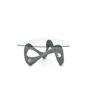 Tavolino Aureus convertibile 100cm X 100cm stile fattoria con durevole vetro 42.5cm Top mobile soggiorno mobili - Product Image 1