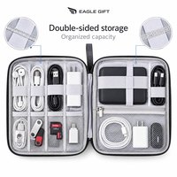 Tas Penyimpanan Kabel Data Multifungsi Baru, Kantong Organizer Aksesoris Digital Portabel, Tempat Kabel Charger, Earphone, Perjalanan