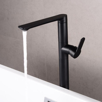 Robinet de salle de bain en laiton coloré, mitigeur noir, robinet de baignoire monocommande pour baignoire autoportante