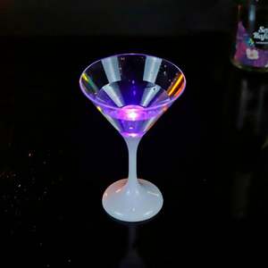 Party Supplies Food Grade Plastic Flashing Glow in the Dark LED Light up Beer/Wine/Cocktail Drinking Glass <b>Cup</b> - Product Image 5