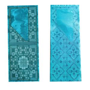 Cuello de encaje con cinta decorativa de Vavory grande bordado con adhesivo trasero para bata de hombre - Product Image 3