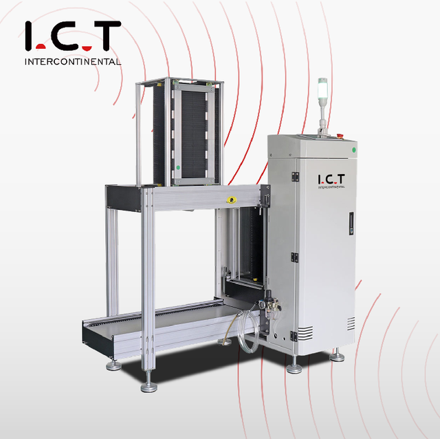 Board Stacker Destacker Vertical Buffer PCB Magazine Unloader Loader Equipment SMT Cooling Inspection Linking Conveyor