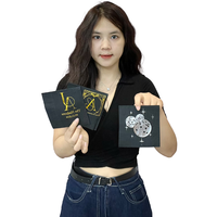 Serviettes en papier de cocktail noires de luxe en gros avec logo or/argent personnalisé imprimé pour mariages, fêtes et occasions spéciales comme Thanksgiving