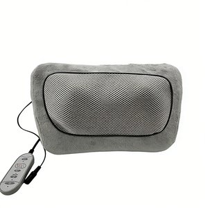 Almohada de Masaje Shiatsu para Cuello y Espalda con Calor, Control Remoto, Amasamiento 3D, para Coche/Hogar, <span class=keywords><strong>Funda</strong></span> de Felpa Suave - Product Image 2