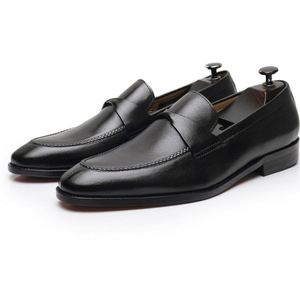 Mocasines Formales de Negocios para Hombre, Estilo Europeo-Británico, con Cordones, Transpirables, Ligeros, Antideslizantes, con Suela de Goma, Talla Grande - Product Image 4