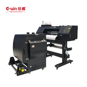 Pencetak digital ukuran a2 dengan mesin bubuk goyang otomatis CMYKW lima warna MULTI