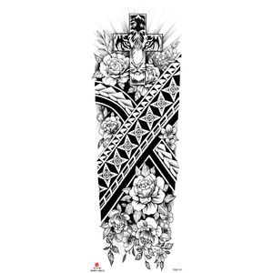 Tatuaje de Manga Completa Personalizado, Diseño Tribal, para Pierna o <span class=keywords><strong>Brazo</strong></span> - Product Image 2