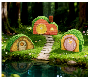 Venta caliente colección DIY niños juguetes mini animal muñeca granja casa juguete miniatura <span class=keywords><strong>casas</strong></span> y edificios Villa hadas jardín figuritas - Product Image 5