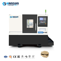 Machine de tour CNC à broche unique professionnelle HSTM700-8 gravure à lit incliné horizontal à usage moyen pour le contrôle numérique du métal