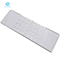 Très Offre Spéciale Plateau d'affichage pour lentilles optiques Boîte de rangement pour lentilles en PU avec logo personnalisé 24pcs Plateaux d'affichage pour lunettes