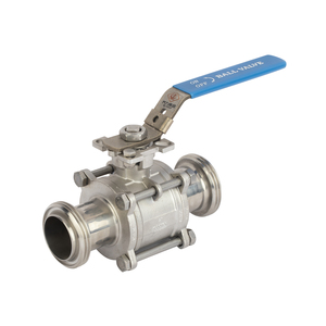 Van bi nổi tiêu chuẩn 3A 1 "DN25 304 thép không gỉ vệ sinh bằng tay kẹp van bi - Product Image 5