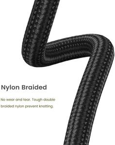 Adaptateur audio USB-C vers prise casque 3,5 mm, câble tressé en nylon avec puces DAC, adaptateur AUX - Product Image 6