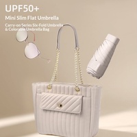 Parapluie pliant manuel ultra-léger à 5 baleines en alliage, petit format compact de poche, protection solaire et pluie, mini-parasol portable anti-UV, cadeaux d'affaires