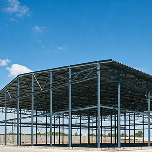 GM STEEL Bâtiment d'entrepôt préfabriqué en acier léger à usage intensif, structure en acier léger, qualité Q235/Q355, norme GB, découpe et pliage en usine - Product Image 4