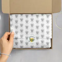 Customized White Black Clothes Wrapping Paper Tissue Paper With Logo