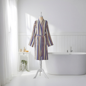 Bata Unisex 100% Algodón, Superventas, Secado Rápido, Ropa de Dormir de Verano, Tejido Transpirable, Ligero, Hecho en Turquía, ODM para Todo el Año - Product Image 5