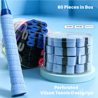 Vilson Best Sell Padel Tennis Racket Perforated Adhesive Flat Grip Tape Non-Slip Sweat-Absorb Band Pickleball Elastic Handle