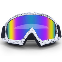 Masque de protection rétro pour cyclisme et moto avec lentille anti-vent, anti-poussière, pour le ski et le cross-country, compatible avec les casques, pour hommes et femmes