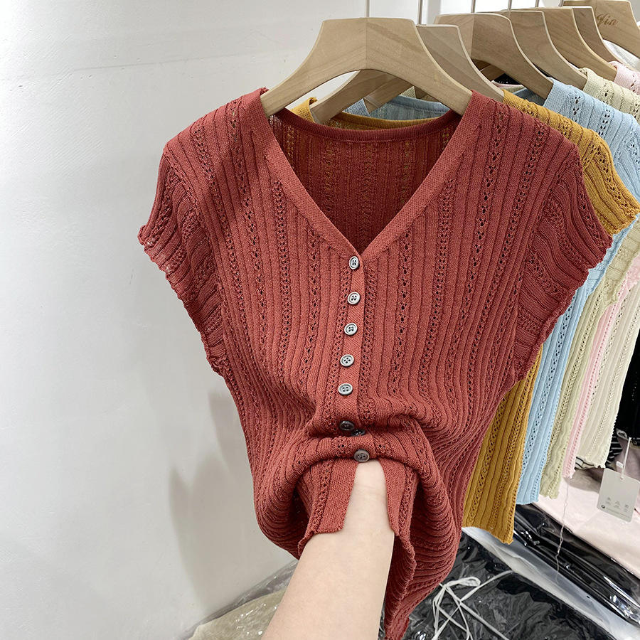 New Design Wholesale Summer Women Summer Sleeveless Cardigan Thin