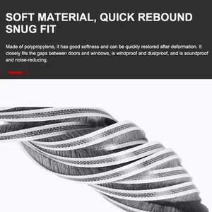 התאמה אישית חלונות הזזה דלתות מסגרת בצד ערימה עצמית דבק טיוטת רצועת מזג אוויר אטם רצועת אום מטבעת מברשת - Product Image 2