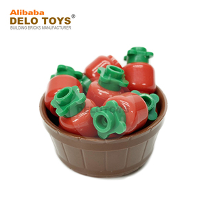 Città street view cibo frutta verdura stand negozio con mattoni building block set <span class=keywords><strong>fai</strong></span> <span class=keywords><strong>da</strong></span> <span class=keywords><strong>te</strong></span> (DLC-035) - Product Image 4