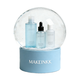 เรซิ่นคราฟต์ MAKEINKK ลูกโลกหิมะสำหรับผลิตภัณฑ์บำรุงผิว งานแฮนด์เมดสีฟ้า ชุดผลิตภัณฑ์บำรุงผิว ของตกแต่งสำหรับเป็นของขวัญ - Product Image 1