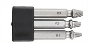 3PCS Double-Ended High Speed Steel <strong>Screw</strong> Extractor Set-Professional Black Oxide Finish Damaged Bolt Stripped <strong>Screw</strong> <strong>Remover</strong> <strong>Tool</strong> - Product Image 5