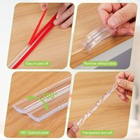 Protection d'angle transparente anti-collision pour meubles, pare-chocs de sécurité pour bébés, vente en gros d'usine