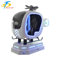 Simulador DE TIRO DE VUELO 9D VR de diseño bonito que funciona con monedas para interiores y exteriores para centros comerciales, ocasiones públicas, fibra de vidrio duradera