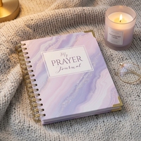 Carnet de prière chrétien personnalisé OEM, reliure spirale, carnet de foi personnalisé, cadeau religieux, impression de journal