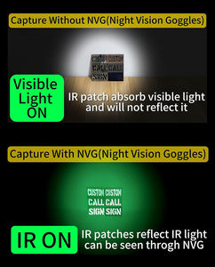 Индивидуальный позывной патч, боевой идентификатор, патчи с позывным, лазерная резка, Тактический Инфракрасный отражающий патч с застежкой-петлей - Product Image 3
