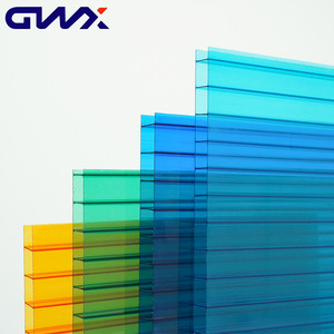 Gwx Polycarbonate Sheet 4-20mm Double Layer Hollow Board Transparent For Greenhouse Roofing And Lighting - Product Image 2