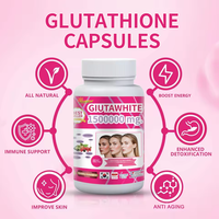 Capsules de glutathion végétaliennes à marque privée OEM/ODM, blanchiment de la peau, amélioration de l'immunité, complément alimentaire de qualité alimentaire pour adultes