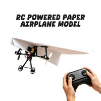 Kit de Avión de Papel de Bajo Costo para Armar: Avión de Papel a Control Remoto para Experimentos Educativos de Ciencia de Aviación para Jóvenes