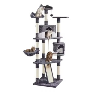 Nueva torre de Interior para gatos con rascadores cubiertos de sisal, hamaca de árboles para gatos y gatitos de condominio, árboles para gatos de varios niveles - Product Image 2