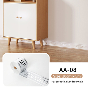 Strisce Adesive in PVC 10CM X 5M, <span class=keywords><strong>Bordi</strong></span> Flessibili per Decorazione di Pareti e Sfondi TV - Product Image 4