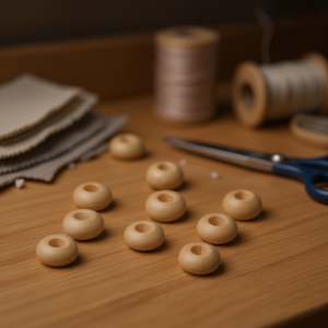 Perline in legno Iln 13x8mm per accessori di abbigliamento - Product Image 3