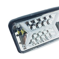 Nouvelle lampe de travail LED carrée de 20W et 5 pouces, 10-30V, faisceau clignotant H/L pour voiture, tout-terrain, camion, moto, couleur 6000k
