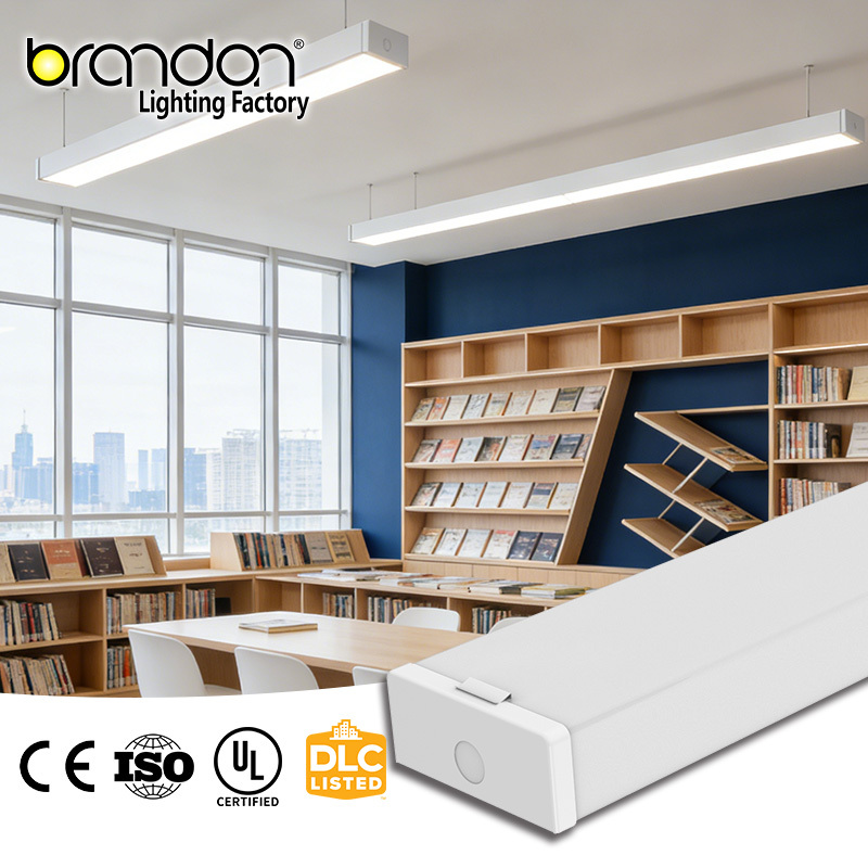 Direct Sales Supplier Custom Ul Ceiling Suspended Easy Installation 5cct Dimmable Wraparound Lamp Led Batten Light