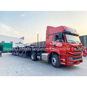 Semi-<span class=keywords><strong>remorque</strong></span> <span class=keywords><strong>porte</strong></span>-voitures en acier à 2 essieux LSXC, norme australienne, 20 tonnes, vérin hydraulique, capacité de 19 camions, transport de 7 voitures - Product Image 2