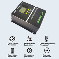 SUYEEGO Régulateur de charge solaire de bonne qualité 12v 24v 36v 48v 60A 80A 100A imprimé MPPT batterie