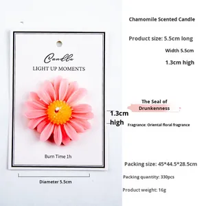 Bougie artisanale moderne en cire de soja parfumée à la camomille, aromathérapie pour anniversaire, décoration intérieure, ornement parfumé pour cadeau en gros - Product Image 6