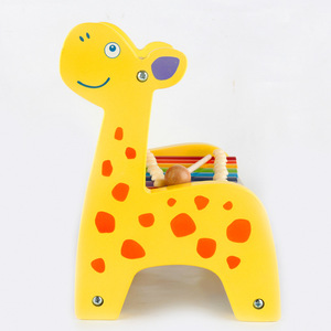 Juguetes Educativos de madera para niños, marco de cálculo de Piano para golpear con cuentas redondas de ciervo, juguetes de aprendizaje de matemáticas - Product Image 5