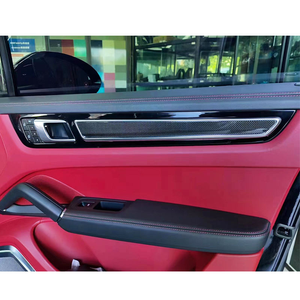Kit de Mejora de Cubierta Decorativa para el Tablero y el Marco de las Puertas Interiores de Fibra de Carbono Real para <span class=keywords><strong>Porsche</strong></span> Cayenne 9Y0 2018-2023 - Product Image 2
