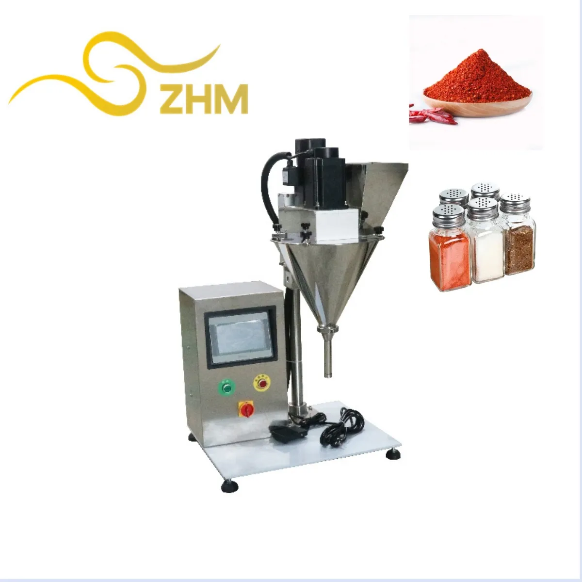 2023 new China Small Semi Auto Desktop Dry Powder Bottle Weighing Filling Machine Auger Filler Machine