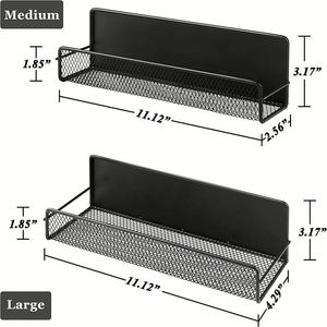 Lot de 4 étagères magnétiques amovibles pour réfrigérateur, organisateur d'épices et d'herbes, support de rangement pour assaisonnements et condiments de cuisine - Product Image 2
