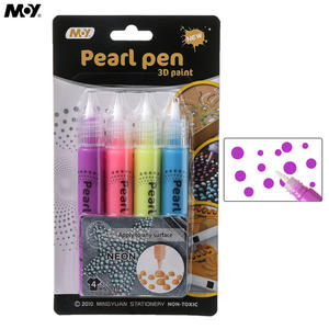 Juego de <span class=keywords><strong>Pintura</strong></span> Creativa <span class=keywords><strong>con</strong></span> Bolígrafo de Perla de 20 ml, 4 Colores Fluorescentes No Tóxicos y Lavables, para Niños, Manualidades Escolares, Arte 3D <span class=keywords><strong>con</strong></span> Puntos, en Blister - Product Image 1