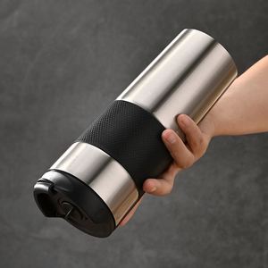Stainless Steel <b>Coffee</b> <b>Mug</b> Portable Design Travel French Press <b>With</b> Silicone Sleeve for Outdoor - Product Image 5