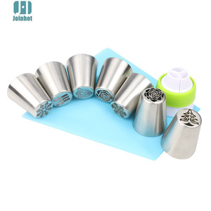 Christmas Tree Snowflake Bell Russian Piping Tip Set Stainless Steel Butter Piping Tips <b>Cake</b> <b>Decorating</b> <b>Supplies</b> - Product Image 5